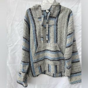 Earthbound Baja pullover hoodie / drug rug hoodie